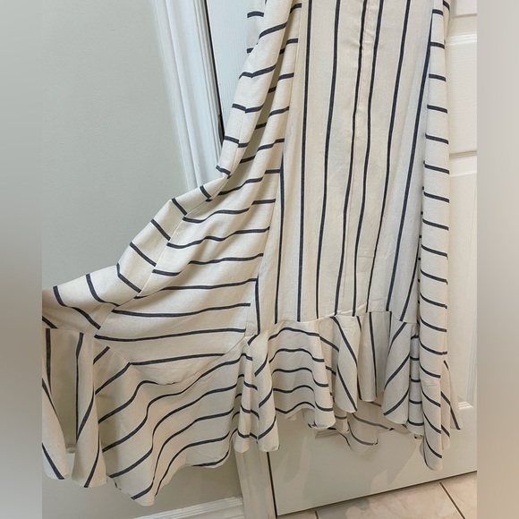 NWOT Ellison Spaghetti Strap Ruffled Swing Dress - Picture 4 of 11